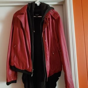 Red leather jacket from torrid